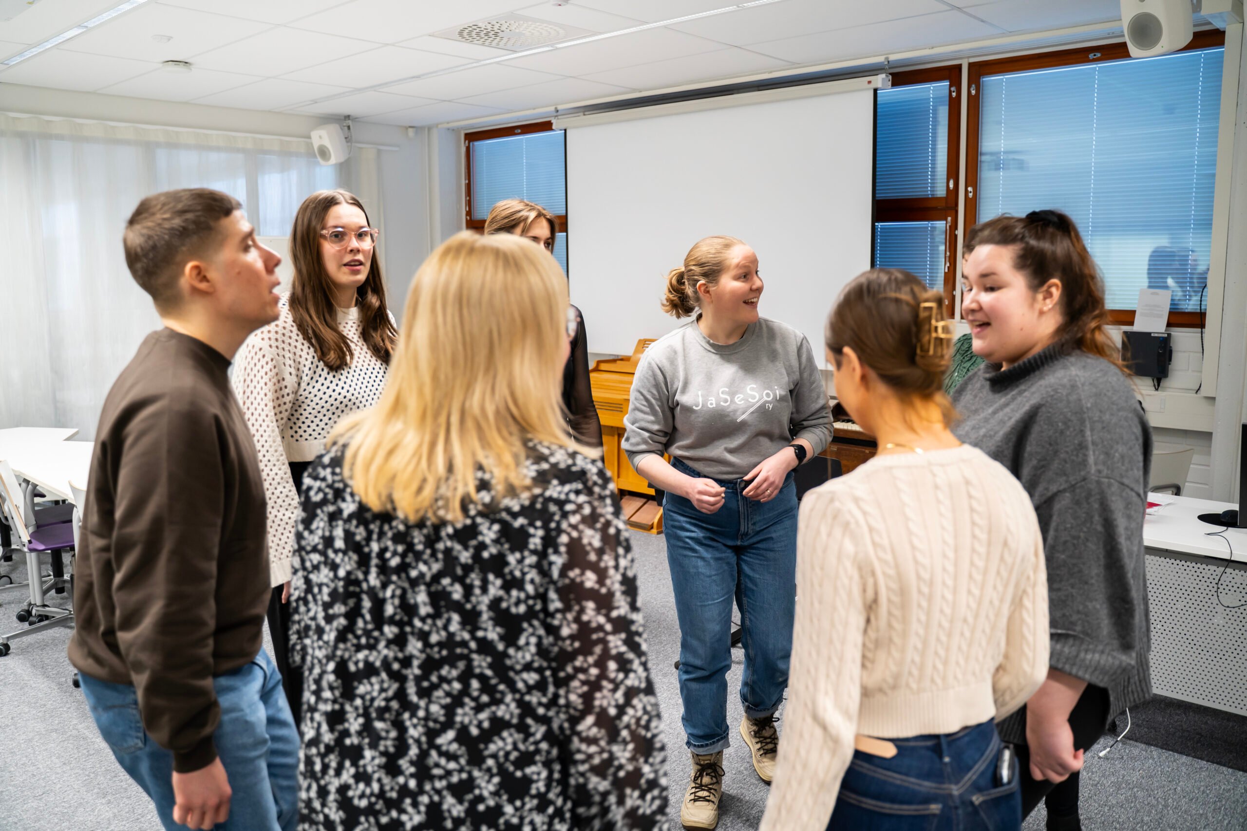 Centria-amk:n opiskelijoita.